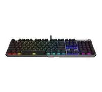 MSI STRIKE 600 - Clavier - rétroéclairé - USB - QWERTY - US - commutateur : Kailh Midnight Pro Silent - boîte G