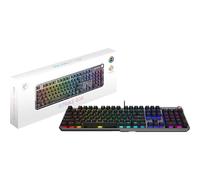 MSI Strike 600 Silent FR Clavier Gaming - AZERTY, Disposition FR, switches Tactiles Kailh Midnight Pro Silent, Touches ergonomiques, Base antidérapante, RGB Mystic Light par Touche, USB 2.0