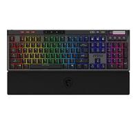 MSI STRIKE PRO - Clavier - rétroéclairé - sans fil - 2.4 GHz, Bluetooth, USB - QWERTY - US - commutateur : Kailh Midnight Pro Silent (hot-swappable)