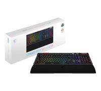MSI Strike Pro Wireless - Clavier Gaming mécanique Silencieux AZERTY, switches Silent Tactile remplaçables à Chaud, keycaps PBT, 2.4GHz, Bluetooth, RGB Mystic Light par Touche, Batt 4200mAh