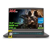 MSI Thin 15 Gaming Laptop 15.6" FHD IPS 144Hz Intel 8-core i5-12450H (Beats i7-11800H) 64 Go de RAM 2 To SSD GeForce RTX 3050 Rétroéclairé USB-C Win11 avec accessoire ICP