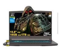 MSI Thin 15 Gaming Laptop 15.6" FHD IPS 144Hz Intel 8-core i5-13420H (>i7-11800H) 16 Go de RAM 1 To SSD GeForce RTX 4050 USB-C rétroéclairé Win11 avec concentrateur ICP