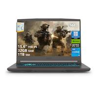 msi Thin 15 Gaming Laptop | 15,6 po FHD IPS 144Hz | Intel 8-Core i5-13420H (> i7-12650H) | 32 Go de RAM 1 To SSD | GeForce RTX 4050 6 Go | Clavier rétroéclairé USB-C Wi-Fi 6E Win11 Pro avec accessoire