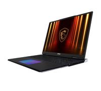 MSI Titan 18 HX AI A2XWJG-609FR Intel Core Ultra 9 285HX Ordinateur portable 45,7 cm (18 ) UHD+ 64 Go DDR5-SDRAM 6 To SSD NVIDIA GeForce RTX 5090 Wi-Fi 7 (802.11be) Windows 11 Pro Français Noir