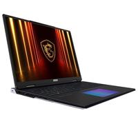 MSI TITAN 18 HX AI Ordinateur Portable Gaming, écran UHD+ Mini LED 18", Intel Core Ultra 9 285HX, NVIDIA GeForce RTX 5090, RAM DDR5 64 Go, SSD RAID 5 6 To, Windows 11 Home, Clavier QWERTZ, Noir