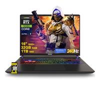 msi Vector 16 HX AI Ordinateur portable de jeu 16" QHD+ IPS 240 Hz Intel 24-core Ultra 9 275HX (>i9-14900HX) 32 Go DDR5 1 To SSD GeForce RTX 5080 (jusqu'à 1334 AI Tops) RVB rétroéclairé Thunderbolt5