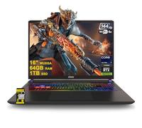 msi Vector 16 HX AI Ordinateur portable de jeu 16" WUXGA IPS 144 Hz Intel 20-core Ultra 7 255HX (Beats i9-14900HX) 64 Go de RAM 1 To SSD GeForce RTX 5070 Ti RVB rétroéclairé Thunderbolt5 Wi-Fi6E Win11