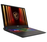 MSI Vector A16 HX, ordinateur portable de jeu, écran QHD+ 240Hz, AMD Ryzen 7 8840HX, NVIDIA GeForce RTX 5070 Ti, 16 Go DDR5, 1 To SSD, Windows 11 Home, clavier QWERTZ, Cosmos gris, A8WHG-018