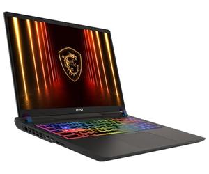MSI Vector A16 HX, ordinateur portable de jeu, écran QHD+ 240Hz, AMD Ryzen 7 8840HX, NVIDIA GeForce RTX 5070 Ti, 16 Go DDR5, 1 To SSD, Windows 11 Home, clavier QWERTZ, Cosmos gris, A8WHG-018