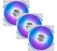 MSI Ventilateur MPG EZ120 ARGB WHITE-3W - Ventilateur ARGB de 120 mm, bloc de connecteur magnétique breveté, connexion en chaîne, roulement dynamique fluide + fixation d'écrou supplémentaire, moyeu de