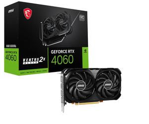 MSI VENTUS GEFORCE RTX 4060 2X BLACK 8G OC carte graphique NVIDIA 8 Go GDDR6