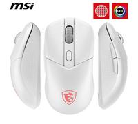 MSI VERSA 300 WIRELESS WHITE Souris Gaming - Capteur Optique 8000 DPI, taux de Rapport 1000 Hz, symétrique, Micro-switches Kailh 30M+ clics, 6 Boutons, Batt. 50h, Latence 1ms, RGB, 60g - avec/sans Fil