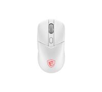 MSI Versa 300 Wireless Souris Gaming Optique 8000 DPI RF Wireless/Bluetooth/USB Type-C, 6 Boutons, 30M Clics, Blanc, Windows 10/11