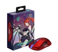 MSI Versa W MLG Edition Souris de Jeu Rouge, 26 000 DPI, 60 Mois + clics Kailh, capteur Optique, Design Ergonomique à Main ambitextre, lumière RVB