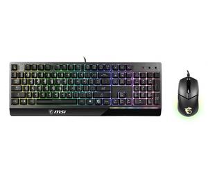 MSI VIGOR GK30 clavier Souris incluse Gaming USB QWERTY Anglais américain Noir