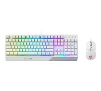 MSI Vigor GK30 combo - Ensemble clavier et souris - rétro-éclairé - USB - Français - blanc