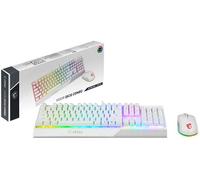 MSI Vigor GK30 Combo GM11 Clavier Souris Gaming Keyboard RGB, Blanc - Italien