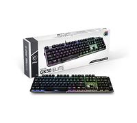 MSI VIGOR GK50 ELITE BOX WHITE clavier Jouer USB AZERTY Français Noir, Métallique