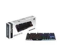 MSI Vigor GK50 Elite TKL LR US Clavier de jeu mécanique RVB avec commutateurs Kahil Rouge