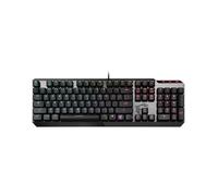 MSI Vigor GK50 Low Profile Clavier USB QWERTY Anglais américain Noir, Métallique