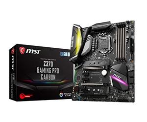 MSI Z370 Jeu VR prêt 64 Go DDR4 ATX carte mère Z370 GAMING PRO CARBON ATX Noir