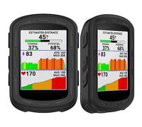 Msiall Case Compatible avec Garmin Edge 840 Solar /540 Solar- Pare-Chocs de Protection intégrale | Housse de Protection Antichoc en Silicone pour étui de vélo GPS - en Noir
