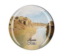 M'Sila Algérie Aimant de réfrigérateur souvenir de voyage Cadeau de cuisine Décoration de maison Sticker magnétique Cristal Réfrigérateur Collection Aimant