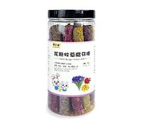Msioytog 18 pièces Jouets à mâcher Lapin friandises comestibles Naturelles Timothy pour Foin bâtons de pétales collations pour Lapin écureuil meulage des Dents Hamster bâtons à mâcher pour Les Dents