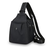Msioytog À bandoulière sécurisé avec poche zippée cachée pour téléphone, portefeuille et clés, à en nylon respirant pour de confort, de poitrine de voyage antivol, à main en nylon avec