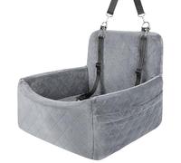 Msioytog Animal de Compagnie sécurisé doté d ' Une Base et de Sangles à dégagement Rapide pour Un Voyage en Toute sécurité, lit de Voiture pour Chien