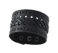 Msioytog De rétro en Cuir de 23cm de Long avec Fermeture à 3 Positions, de Mode rétro