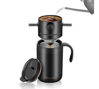 Msioytog Ensemble de préparation de café d ' extérieur anti-fuite, avec filtre Permanent et couvercle de rétention de, verser sur l ' équipement de café de bureau