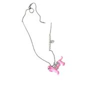 Msioytog Inspiré Perles Bijoux Collier de clavicule fait à la main Unique Styles faits à la main Accessoire À la mode Saucisse Chien Accessoire