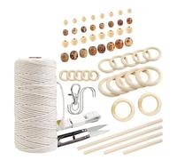 Msioytog Le pack de démarrage de culture populaire comprend 227 composants en bois pour la décoration de la maison, ensemble de fournitures de nouage