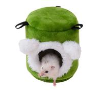 Msioytog Lit Doux de Noël caché, Jouet d ' abri Doux pour Petit Animal, lit de Souris, Hamster, Lapins, cachettes, Cage, cachette en Peluche pour Hamster, gerbilles, Jouet d ' abri