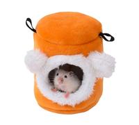 Msioytog Lit Doux de Noël caché, Jouet d ' abri Doux pour Petit Animal, lit de Souris, Hamster, Lapins, cachettes, Cage, cachette en Peluche pour Hamster, gerbilles, Jouet d ' abri