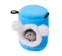 Msioytog Lit Doux de Noël caché, Jouet d ' abri Doux pour Petit Animal, lit de Souris, Hamster, Lapins, cachettes, Cage, cachette en Peluche pour Hamster, gerbilles, Jouet d ' abri