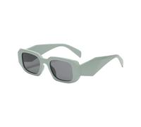 Msioytog Lunettes de soleil géométriques asymétriques à lentille avec branches antidérapantes, large visibilité à 120 °, protection UV400, lunettes de soleil fines nécessaires pour voyage