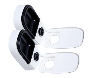 Msioytog Mangeoire pour Chat chronométrée avec Deux Sections pour différents goûts, Installation Rapide en Quelques instants, Bols lavables Lave-Vaisselle, Bol de Nourriture pour Animaux en ABS