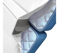 Msioytog Remplisseur d ' Espace de lit en Flanelle et Drap Extensible pour Matelas Double, Construction en Mousse Confortable, Drap-Housse élastique