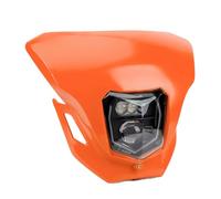 Msisuhoa Ensemble Phare Moto Pour CRF 125 250 450L 450RL CR XR Phare De Moto À LED Faisceau Haut/bas Feux De Jour Phares Avant(Orange)