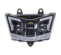 Msisuhoa Ensemble Phare Moto Pour Kawasaki Pour D-Tracker Pour KLX125 Pour KLX150 Pour Phares LED Pour Motos Ensemble De Projecteurs Accessoires DRL Phares Avant