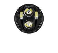 Msisuhoa Ensemble Phare Moto Pour Sportster 1200 883 Pour Street 500 750 Phares De Moto À LED De 5,75 Pouces Halo Noir Yeux D'ange Projecteur De 5-3/4 Pouces Phares Avant(No Halo Black)