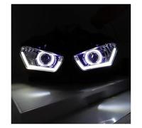 Msisuhoa Ensemble Phare Moto Pour YZF R25 R3 2013 2014 2015 2016 2017 Phares De Moto Avec Projecteur HID Angel Eye Phares Avant(Bule)