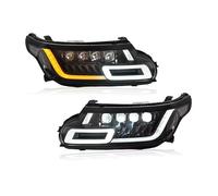 Msisuhoa Ensemble Phares Pour Land Pour Range Pour Rover Pour Port L494 2014 2015 2016 2017 Démarrage Bleu LED Projecteur Matriciel DRL Phares Complets Voiture Améliorés(For L494)