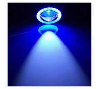 Msisuhoa Phare Antibrouillard LED Angel Eyes Halo Ring 2.5 Pouces 12 V Modifié Automatiquement Projecteur LED COB Feu De Jour Automatique Feu Anti-Brouillard Avant(Blue-1pc)