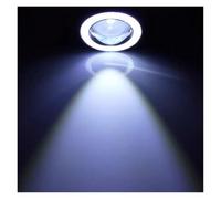 Msisuhoa Phare Antibrouillard LED Angel Eyes Halo Ring 2.5 Pouces 12 V Modifié Automatiquement Projecteur LED COB Feu De Jour Automatique Feu Anti-Brouillard Avant(White-1pc)