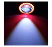 Msisuhoa Phare Antibrouillard LED Angel Eyes Halo Ring 2.5 Pouces 12 V Modifié Automatiquement Projecteur LED COB Feu De Jour Automatique Feu Anti-Brouillard Avant(Red-1pc)