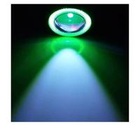Msisuhoa Phare Antibrouillard LED Angel Eyes Halo Ring 2.5 Pouces 12 V Modifié Automatiquement Projecteur LED COB Feu De Jour Automatique Feu Anti-Brouillard Avant(Green-1pc)