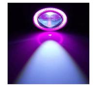 Msisuhoa Phare Antibrouillard LED Angel Eyes Halo Ring 2.5 Pouces 12 V Modifié Automatiquement Projecteur LED COB Feu De Jour Automatique Feu Anti-Brouillard Avant(Pink-1pc)